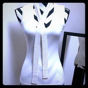 BCBGMAXAZRIA Winter White Knit Top